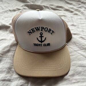 Newport yacht club trucker hat
